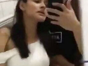 Boy jerking off in the bathroom